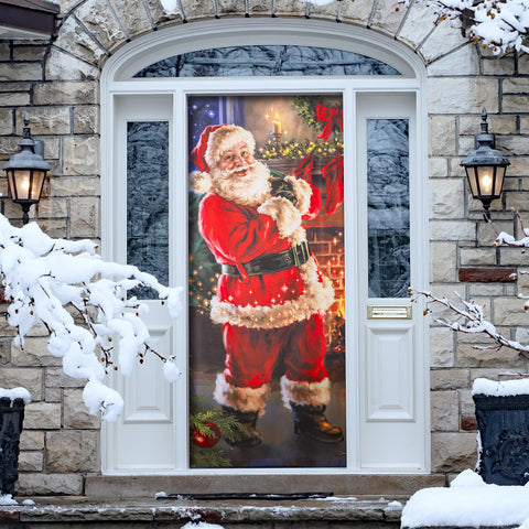 Couvre-porte décoratif Noël festif
