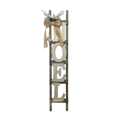 Échelle décorative Noël en bois naturel