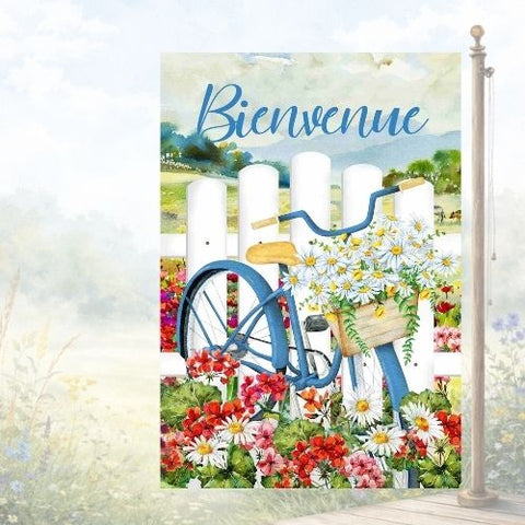 Drapeau décoratif "Bicyclette"