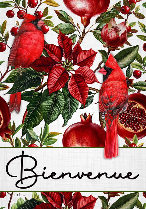 Drapeau décoratif "Bienvenue les Cardinals"