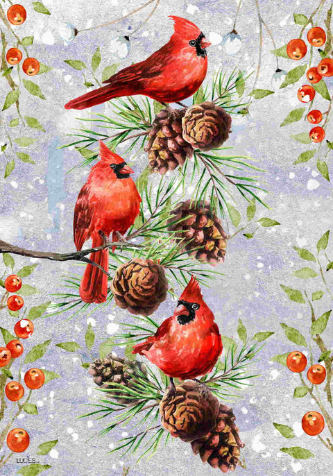 Drapeau décoratif "Oiseaux et cocottes"