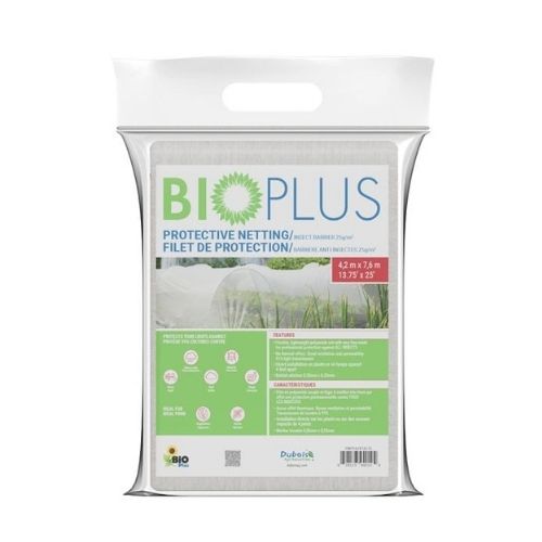 Filet de protection anti-insectes 25gr-BIOPLUS-2.1x7.6m-biologique ...