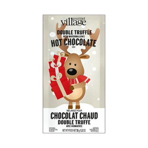 Chocolat chaud double truffe avec guimauves