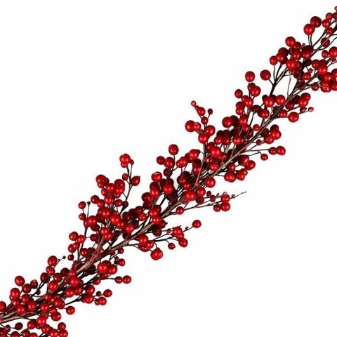 Guirlande de baies rouges décorative