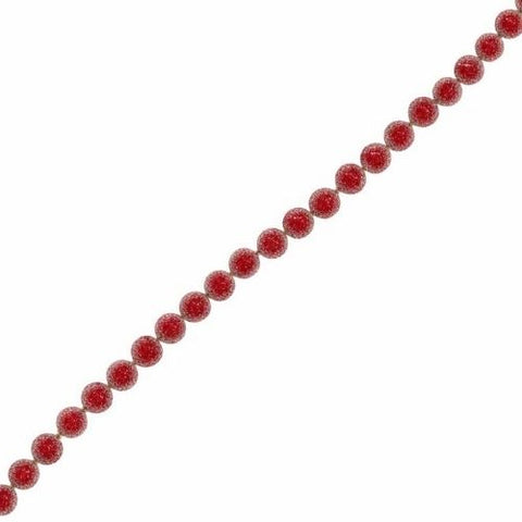 Guirlande de boules de baies glacées rouges