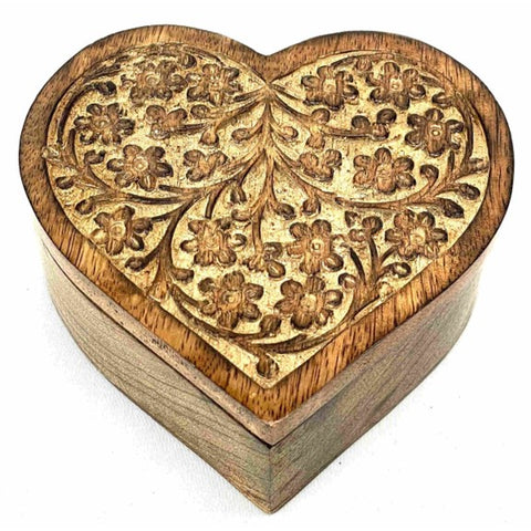 Boîte décorative en forme de coeur