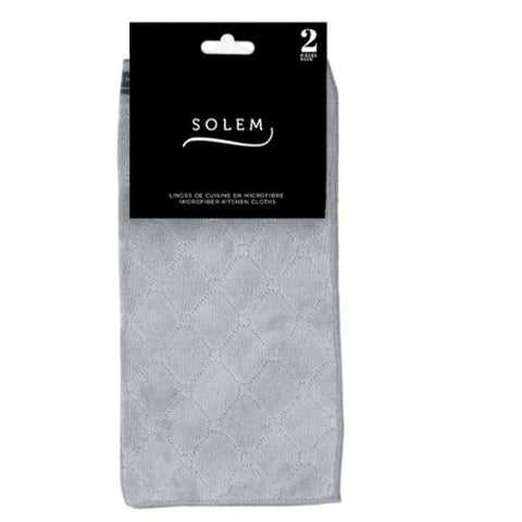 Linges de cuisine Les Essentiels gris - SOLEM