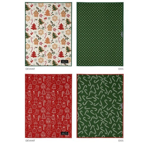 Linges à vaisselle de Noël Maison Pain d’épice - Solem