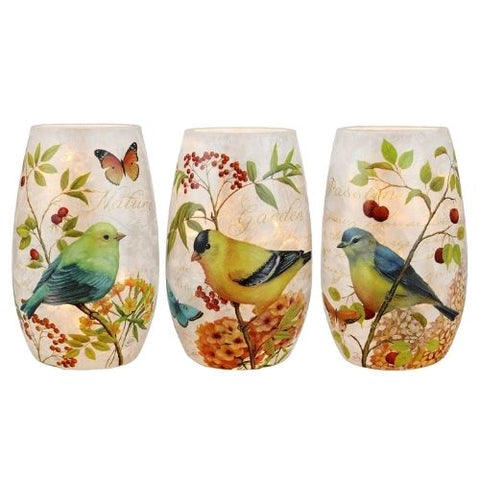 Petit vase lumineux "Passion du jardin"
