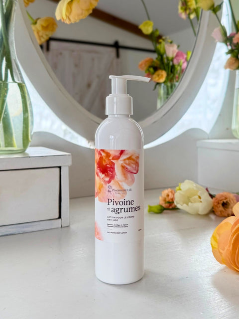 Lotion pour le corps anti-âge Pivoine - Pivoinerie de Lili