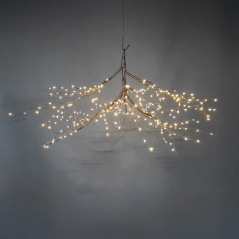 Guirlande lumineuse suspendue 336 DEL blanc chaud