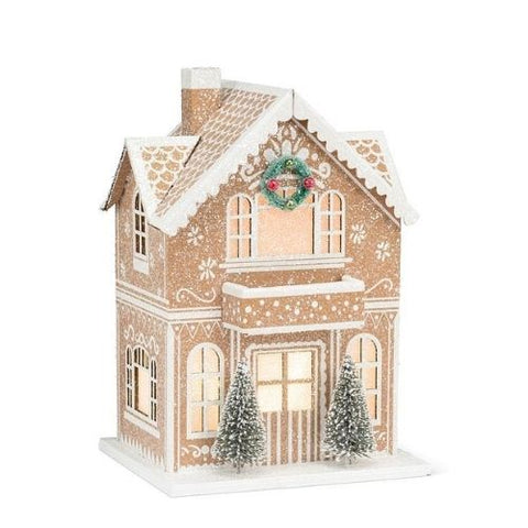 Maison en pain d’épice lumineuse décorative