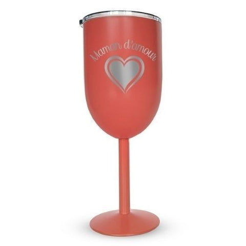 Coupe isotherme saumon "Maman d’amour"