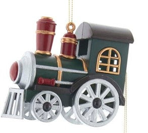 Ornement locomotive verte