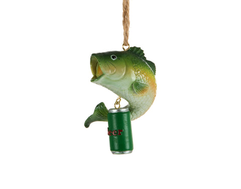 Ornement poisson avec bière