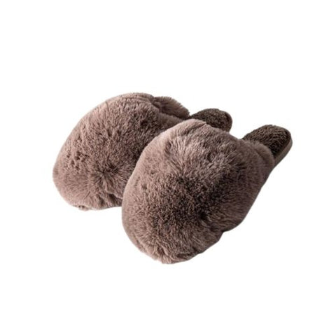 Pantoufles ultra douces – Couleur gris charbon