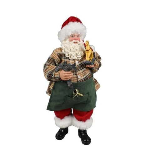 Père Noël charpentier debout