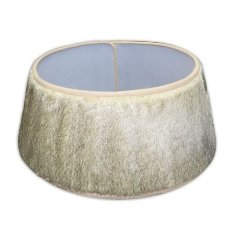 Jupe de sapin en fausse fourrure beige
