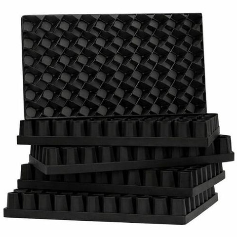 Plateau ventilé noir "Bootstrap" 72 cellules