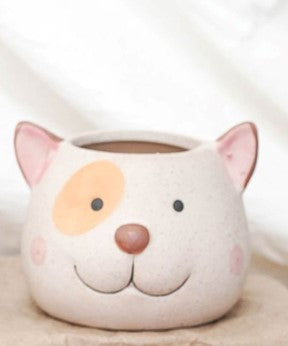 Pot décoratif à motif de chat