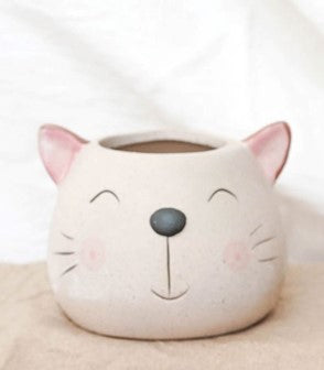 Pot décoratif à motif de chat