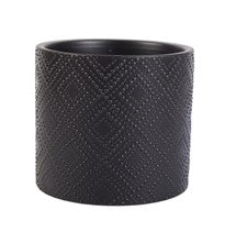 Pot noir avec motif de points