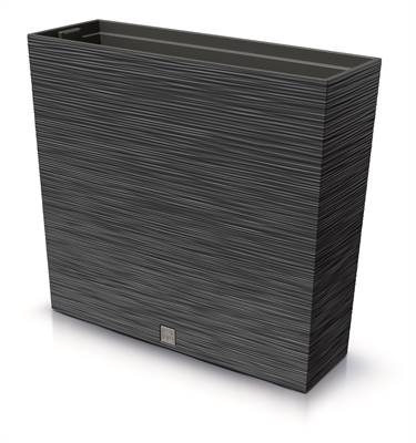 Pot rectangulaire Furu Prosperplast gris foncé