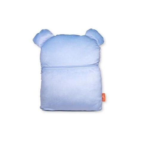 Peluche couverture ours Poupilou 3-en-1