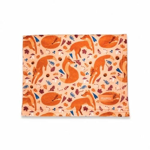 Peluche couverture renard Poupilou 3-en-1