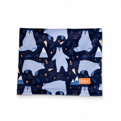 Peluche couverture ours Poupilou 3-en-1