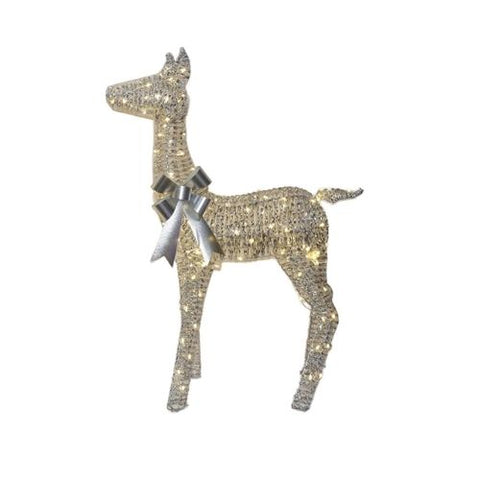 Renne lumineux argent