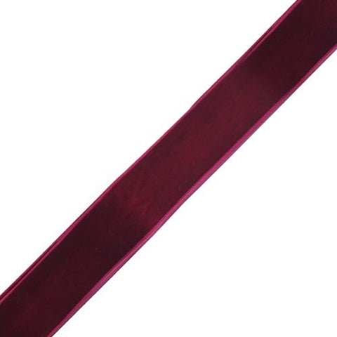 Ruban de velours bordeaux