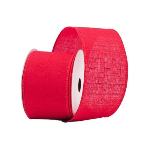 Ruban câblé rouge à motif quadrillé