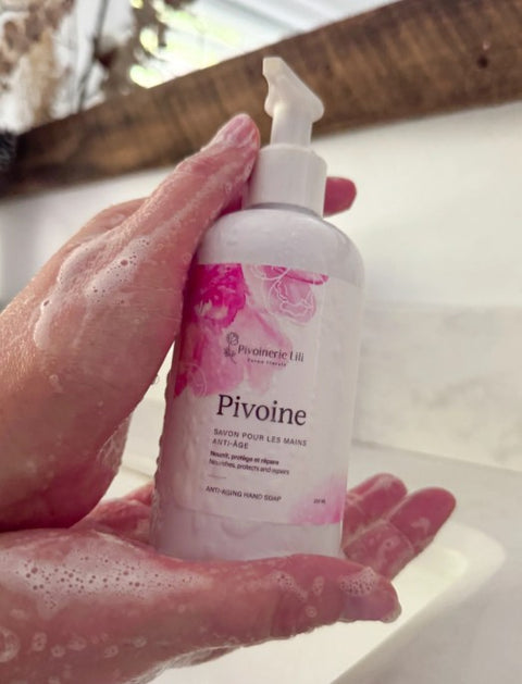 Savon pour les mains Pivoine - Pivoinerie de Lili
