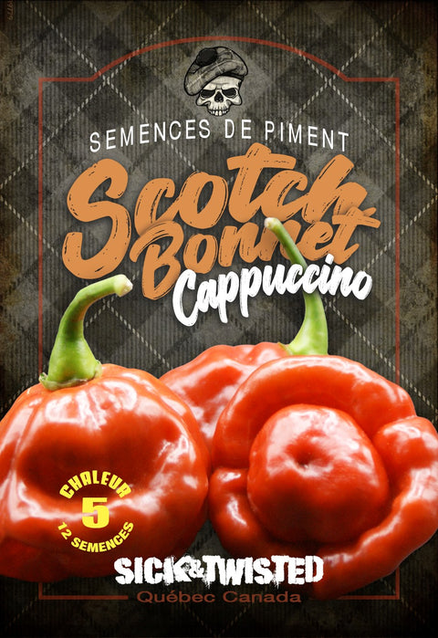 Semence de "Piment Fort Scotch Bonnet Cappucino"