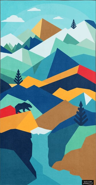 Serviette de plage Aventure Alpine - SOLEM