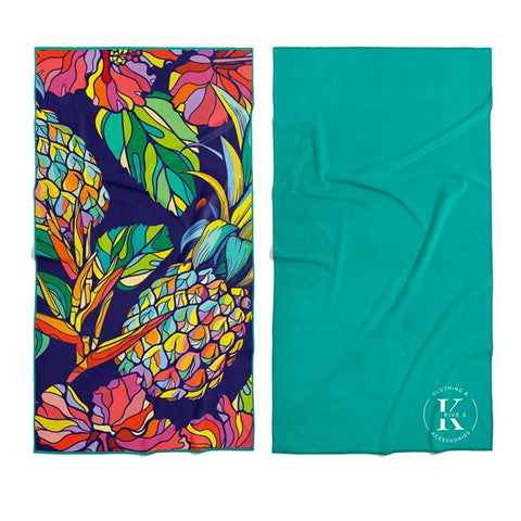 Serviette de plage en microfibre "Un été coloré" K5 Clothing