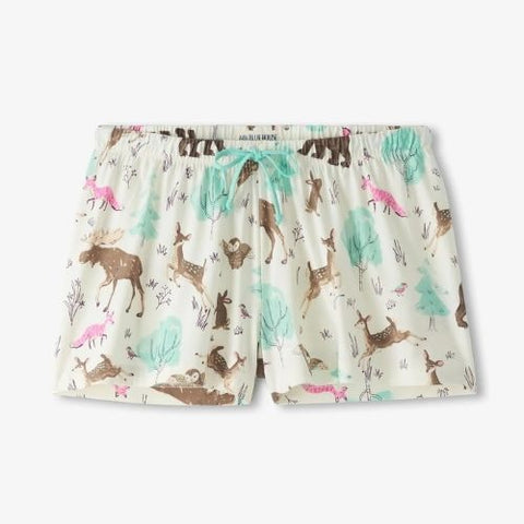 Short de pyjama pour femme "Créatures des bois" - Hatley Little Blue House