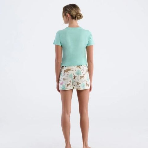 Short de pyjama pour femme "Créatures des bois" - Hatley Little Blue House