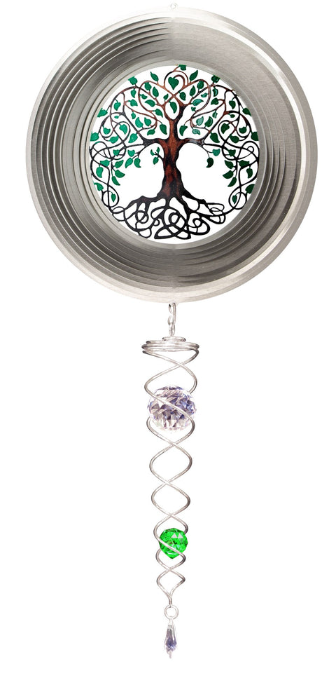 Ensemble tourne-vent – Arbre de Vie avec torsade de cristal