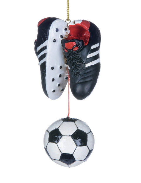 Ornement de ballon et souliers de soccer