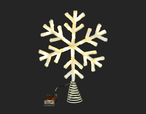 Cime de sapin de Noël "Flocon de neige"