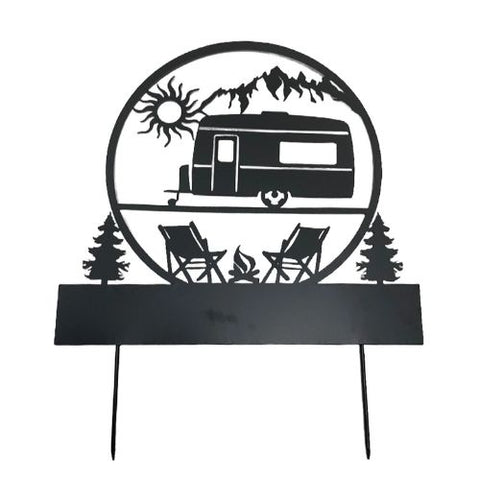 Art mural en métal Camper personnalisable