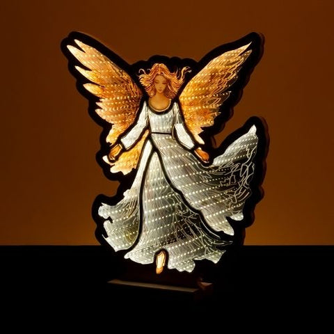 Décoration d'un ange illuminé