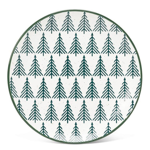 Assiette à gâteau en grès