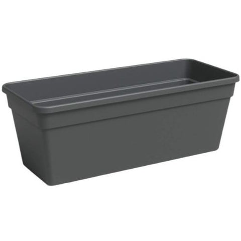 Balconnière rectangulaire en plastique anthracite