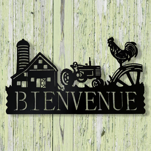 Décoration murale "Bienvenue"