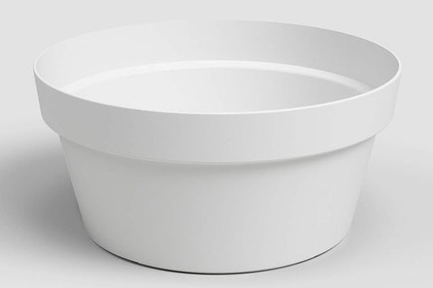 Bol en plastique Capri blanc