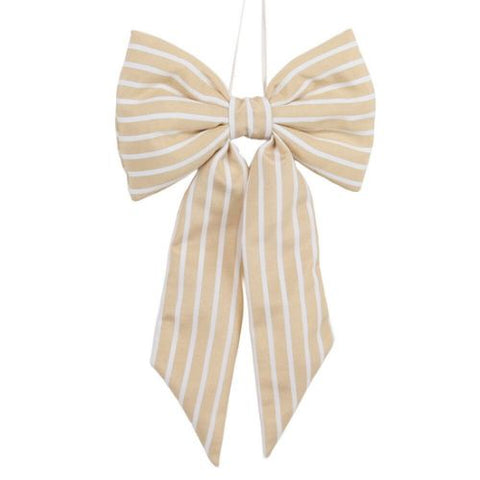 Boucle beige à rayures