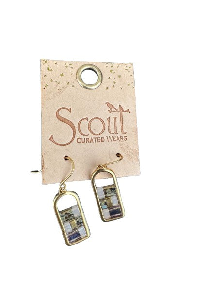 Boucles d’oreilles Scout – Design géométrique doré